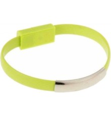 Дата кабель USB 2.0 AM to Micro 5P 0.2m браслет green Extradigital (KBU1782)