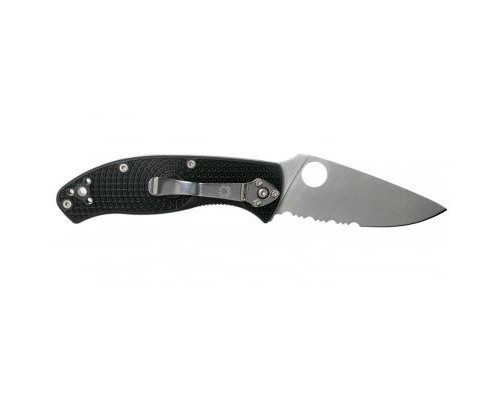 Ніж Spyderco Tenacious FRN полусеррейтор (C122PSBK)