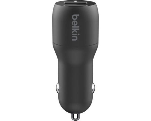 Зарядний пристрій Belkin Car Charger 24W Dual USB-A, USB-A - MicroUSB, 1m, black (CCE002BT1MBK)