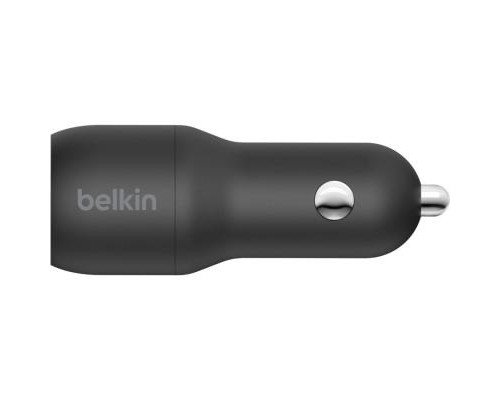 Зарядний пристрій Belkin Car Charger 24W Dual USB-A, USB-A - MicroUSB, 1m, black (CCE002BT1MBK)