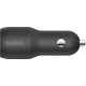 Зарядний пристрій Belkin Car Charger 24W Dual USB-A, USB-A - MicroUSB, 1m, black (CCE002BT1MBK)