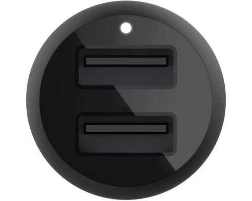 Зарядний пристрій Belkin Car Charger 24W Dual USB-A, USB-A - MicroUSB, 1m, black (CCE002BT1MBK)