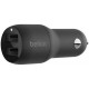 Зарядний пристрій Belkin Car Charger 24W Dual USB-A, USB-A - MicroUSB, 1m, black (CCE002BT1MBK)