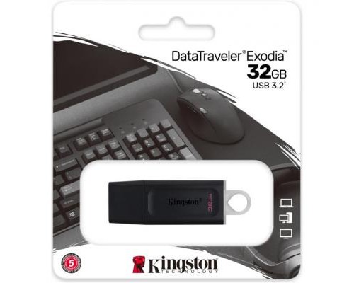 USB флеш накопичувач Kingston 32GB DataTraveler Exodia Black/White USB 3.2 (DTX/32GB)