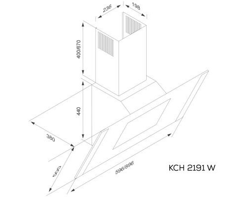 Витяжка кухонна Kernau KCH 2191 W