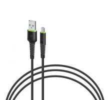 Дата кабель USB 2.0 AM to Micro 5P 0.2m CBFLEXM0 black Intaleo (1283126487422) Дата кабель USB 2.0 AM to Micro 5P 0.2m CBFLEXM0 black Intaleo (1283126487422)