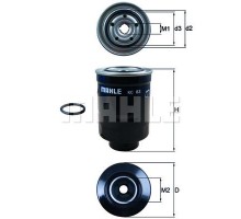 Фільтр паливний Mahle KC83D