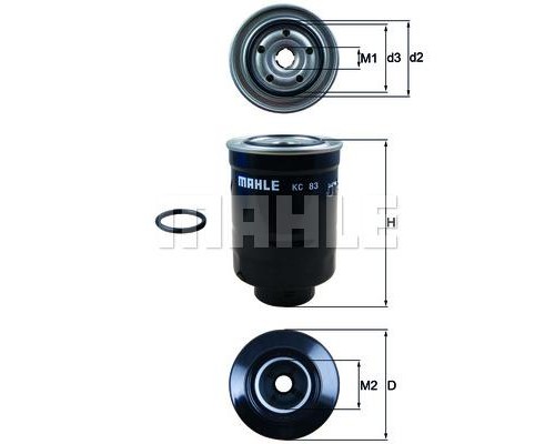 Фільтр паливний Mahle KC83D