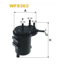 Фільтр паливний Wixfiltron WF8363