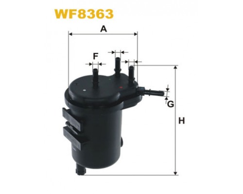 Фільтр паливний Wixfiltron WF8363