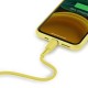 Дата кабель USB 2.0 AM to Lightning 1.2m 2.4A yellow Baseus (CALDC-0Y)