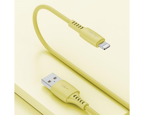 Дата кабель USB 2.0 AM to Lightning 1.2m 2.4A yellow Baseus (CALDC-0Y)