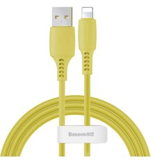 Дата кабель USB 2.0 AM to Lightning 1.2m 2.4A yellow Baseus (CALDC-0Y)