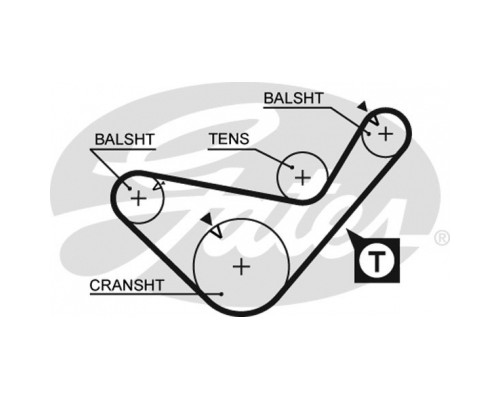 Ремінь ГРМ Gates 5436XS