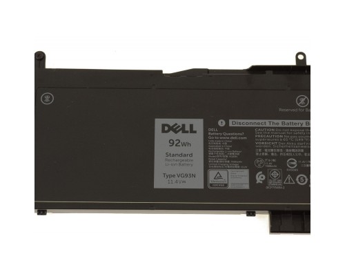 Акумулятор до ноутбука Dell Latitude 5580 (long), VG93N, 92Wh (7666mAh), 6cell, 11.4V, L (A47605)