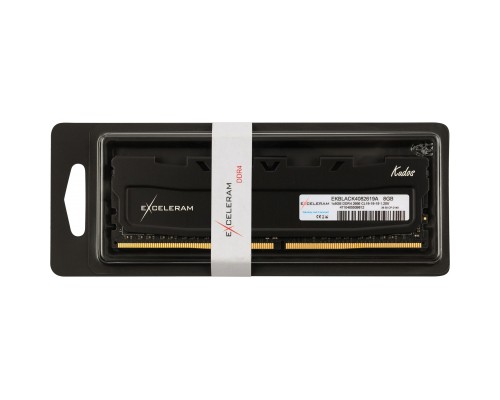 Модуль пам'яті для комп'ютера DDR4 8GB 2666 MHz Black Kudos eXceleram (EKBLACK4082619A)