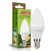Лампочка Eurolamp LED CL 8W E14 3000K 220V (LED-CL-08143(P))