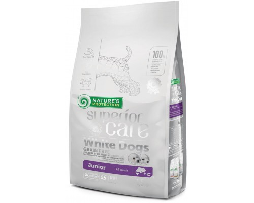 Сухий корм для собак Nature's Protection Superior Care White Dogs Grain Free Junior 1.5 кг (NPSC45671)
