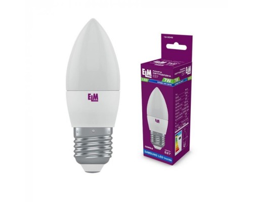 Лампочка ELM C37 7W PA10S E27 4000K (18-0049.)
