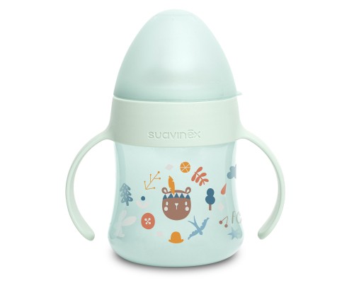 Поїльник-непроливайка Suavinex Лісові історії 150 мл. +4 міс.зелена (306940)