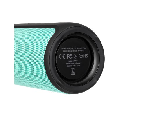 Акустична система 2E SoundXTube TWS MP3 Wireless Waterproof Turquoise (2E-BSSXTWTQ) 