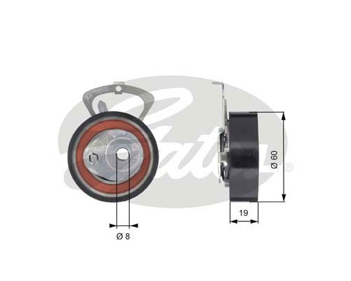 Ролик натягувача ременя Gates T43140