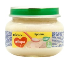 Дитяче пюре Milupa Кролик 80 г (5900852043987)