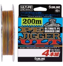 Шнур Sunline PE-Jigger ULT 200m 1.7/0.225mm 30lb/13.0kg Multi Color (1658.10.37)