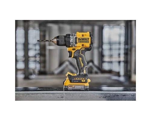 Шуруповерт DeWALT XR Li-Ion PowerStack 90 Нм, 18V 1x1.7Ah, кейс TSTAK (DCD800E1T)
