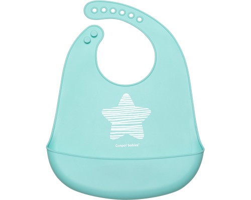 Слинявчик Canpol babies Pastel силіконовий з кишенькою блакитний (74/024_blu) Слинявчик Canpol babies Pastel силіконовий з кишенькою блакитний (74/024_blu)
