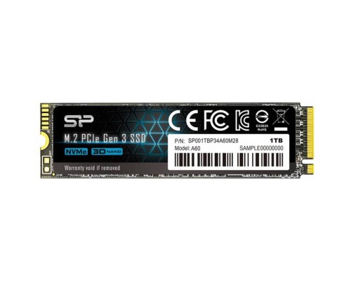 Накопичувач SSD M.2 2280 1TB Silicon Power (SP001TBP34A60M28)