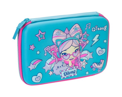 Пенал Cool For School 1 відділення з органайзером блакитний (QT-5630-Blue) Пенал Cool For School 1 відділення з органайзером блакитний (QT-5630-Blue)