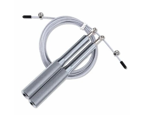 Скакалка PowerPlay 4207 швидкісна алюмінієва Срібна (PP_4207_Silver)