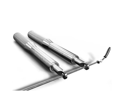 Скакалка PowerPlay 4207 швидкісна алюмінієва Срібна (PP_4207_Silver)