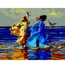 Картина по номерам ZiBi Жовто-блакитна дружба 40*50 см ART Line (ZB.64216)