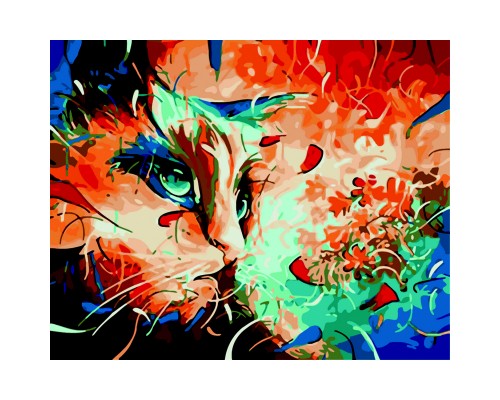 Картина по номерам ZiBi Котик в мріях 40*50 см ART Line (ZB.64234)