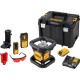 Лазерний нівелір DeWALT ротаційний, 18В XR Li-Ion, червоний промінь, 4.5 кг, 2Ah, ЗП, кейс (DCE079D1R)