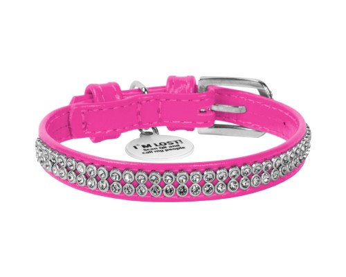 Нашийник для тварин WAUDOG Glamour з QR-паспортом 