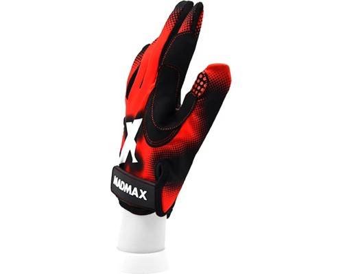 Рукавички для фітнесу MadMax MXG-101 X Gloves Black/Grey/Red XL (MXG-101-RED_XL)