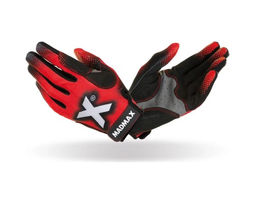 Рукавички для фітнесу MadMax MXG-101 X Gloves Black/Grey/Red XL (MXG-101-RED_XL)