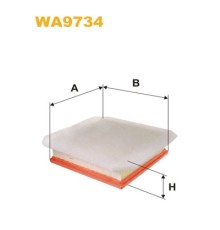Повітряний фільтр для автомобіля Wixfiltron WA9734