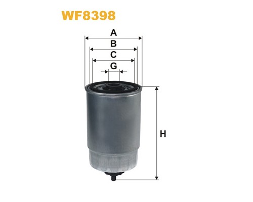 Фільтр паливний Wixfiltron WF8398