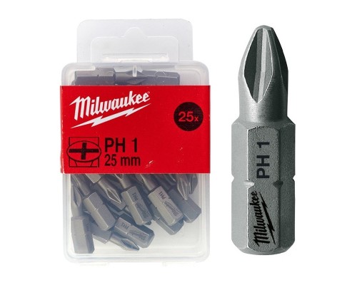 Набір біт Milwaukee PH1, 25мм, 25шт (4932399586)