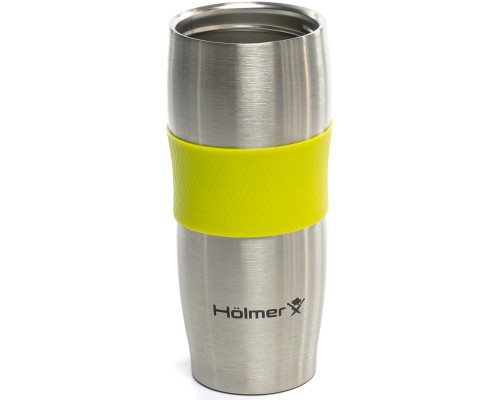 Термокружка Hölmer Elegance Сталева/Жовта (TC-0380-SG Elegance)