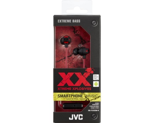Навушники JVC HA-FX103M Red (HA-FX103M-R E)