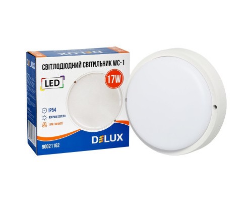 Світильник Delux WC-1 17 Вт 5000K IP54 (90021162)