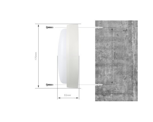 Світильник Delux WC-1 17 Вт 5000K IP54 (90021162)