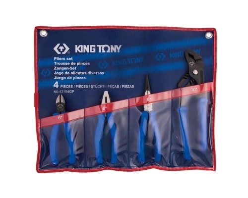 Набір інструментів KING TONY шарнірно-губцевих 4 шт. (42104GP)