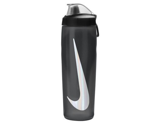 Пляшка для води Nike Refuel Bottle Locking Lid 24 OZ антрацит, чорний, сріблястий 709 мл N.100.7668.054.24 (887791747556)