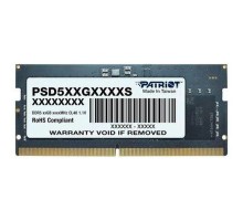 Модуль пам'яті для ноутбука SoDIMM DDR5 16GB 4800 MHz Patriot (PSD516G480081S)